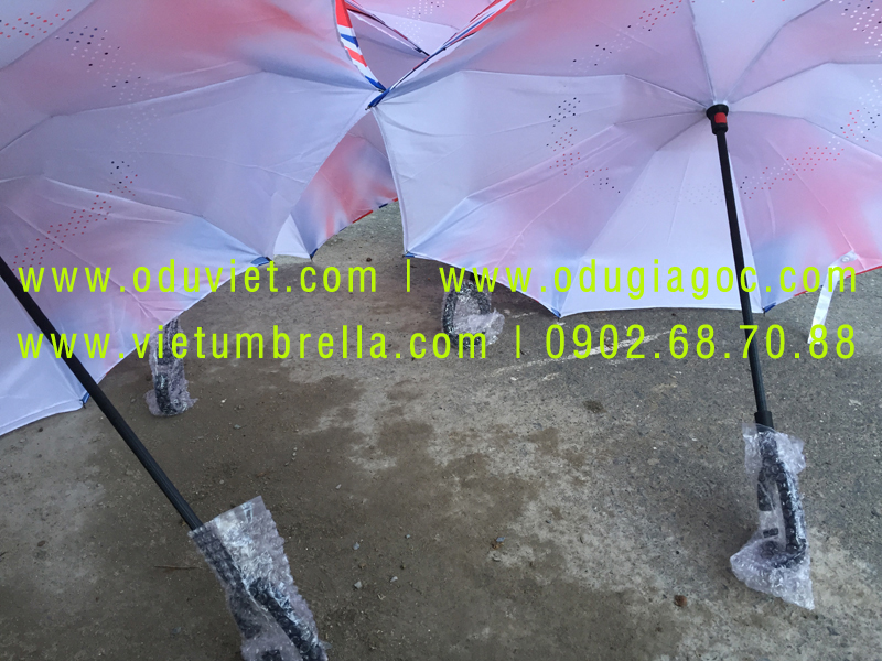 xưởng sản xuất ô dù cầm tay in logo quảng cáo